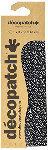 Decopatch C743O Papier, 395 x 298 mm, 3er Pack, schwarz-weiß mit pünktchen Decopatch C743O Papier, 395 x 298 mm, 3er Pack, schwarz-weiß mit pünktchen von Decopatch