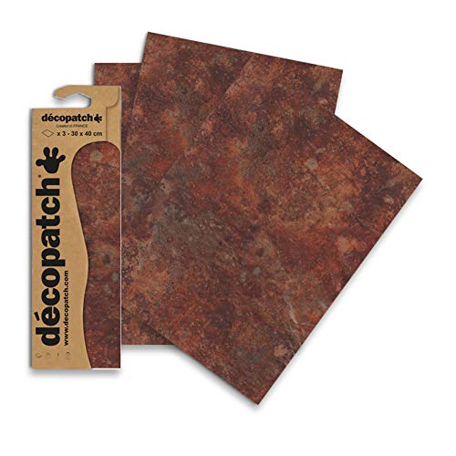 Décopatch C808C - Blisterpackung mit 3 gleichen Bögen, No. 808, 30x40cm, 1 Pack Décopatch C808C - Blisterpackung mit 3 gleichen Bögen, No. 808, 30x40cm, 1 Pack von Décopatch