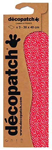 Décopatch C812C - Blisterpackung mit 3 gleichen Bögen, No. 812, 30x40cm, 1 Pack Décopatch C812C - Blisterpackung mit 3 gleichen Bögen, No. 812, 30x40cm, 1 Pack von Décopatch