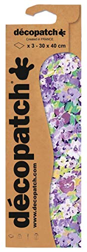 Décopatch C828C - Blisterpackung mit 3 gleichen Bögen, No. 828, 30x40cm, 1 Pack von Decopatch