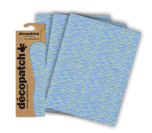 Décopatch C836C - Blisterpackung mit 3 gleichen Bögen, No. 836, 30x40cm, 1 Pack Décopatch C836C - Blisterpackung mit 3 gleichen Bögen, No. 836, 30x40cm, 1 Pack von décopatch