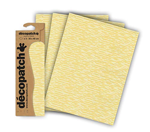 Décopatch C838C - Blisterpackung mit 3 gleichen Bögen, No. 838, 30x40cm, 1 Pack Décopatch C838C - Blisterpackung mit 3 gleichen Bögen, No. 838, 30x40cm, 1 Pack von Décopatch