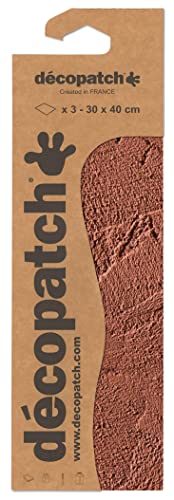 Décopatch C854C - Packung mit 3 Blatt Décopatch-Papier gleichen Musters, Nr. 854, praktisch und einfach zum Verwenden, ideal für Ihre Pappmachés und Bastelprojekte, 1 Pack von Decopatch