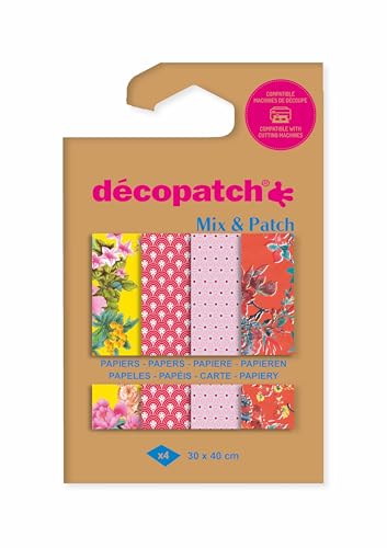 Décopatch DP046C - Packung Mix & Patch mit 4 Blatt Décopatch-Papier 30x40 cm, Spaziergang durch Kyoto, gemischte Sortierung, ideal ab 5 Jahren, 1 Pack Décopatch DP046C - Packung Mix & Patch mit 4 Blatt Décopatch-Papier 30x40 cm, Spaziergang durch Kyoto, gemischte Sortierung, ideal ab 5 Jahren, 1 Pack von Decopatch