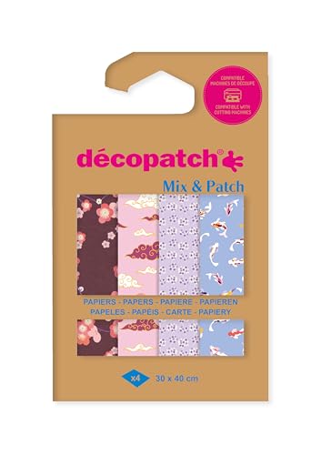 Décopatch DP050C - Packung Mix Patch, mit 4 Blatt Décopatch-Papier 30x40 cm, Reise nach Japan, gemischte Sortierung, geeignet ab 5 Jahren, 1 Pack Décopatch DP050C - Packung Mix Patch, mit 4 Blatt Décopatch-Papier 30x40 cm, Reise nach Japan, gemischte Sortierung, geeignet ab 5 Jahren, 1 Pack von Décopatch