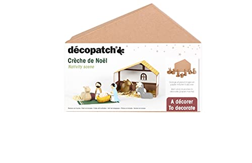 Decopatch Décopatch NO053C - Weihnachtskrippe mit Figuren aus Pappmaché, für Weihnachtsdeko, einfach zum Verzieren, Kartonbraun, 1 Stück Decopatch Décopatch NO053C - Weihnachtskrippe mit Figuren aus Pappmaché, für Weihnachtsdeko, einfach zum Verzieren, Kartonbraun, 1 Stück von Décopatch
