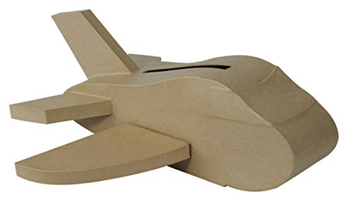 Décopatch EV019C - Urne/Briefbox aus Pappmaché, Flugzeug 55x20cm, 1 Stück Décopatch EV019C - Urne/Briefbox aus Pappmaché, Flugzeug 55x20cm, 1 Stück von décopatch