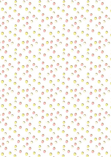 Décopatch FDA846C – 1 Beutel mit 20 Blättern, Textur, 30 x 40 cm, bunte Punkte, Pastellfarben von Decopatch