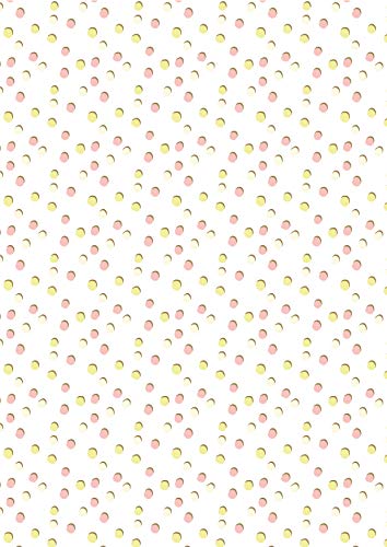 Décopatch FDA846C – 1 Beutel mit 20 Blättern, Textur, 30 x 40 cm, bunte Punkte, Pastellfarben von Décopatch