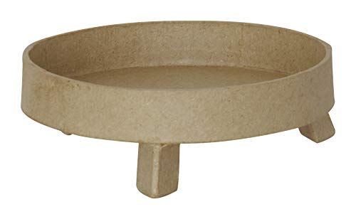 Décopatch HD063C Un support en papier brun mâché 12,5x12,5x4 cm, Vide poche 3 pieds rond Unterstützt, Leere Tasche, 3 runde Füße Décopatch HD063C Un support en papier brun mâché 12,5x12,5x4 cm, Vide poche 3 pieds rond Unterstützt, Leere Tasche, 3 runde Füße von décopatch