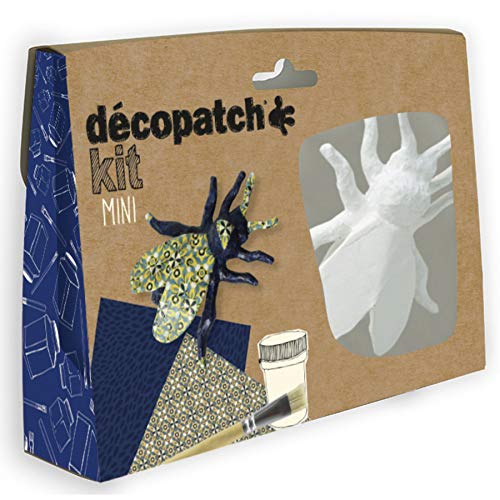 Décopatch KIT022C Bastel Mini-Set Pappmaché (Biene, ideal für Kinder) 1 Set von Décopatch