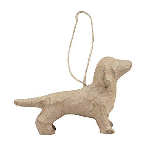Decopatch Décopatch NO033C - Figur aus Pappmaché, Dackel zum Aufhängen, 1 Stück von Décopatch
