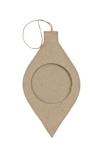 Décopatch NO051Cpack Bilderrahmen, länglich, Weihnachtskugeln, zum Aufhängen und Dekorieren, Pappmaché, braun, 0,5 x 6,5 x 12,5 cm, 10 Stück Décopatch NO051Cpack Bilderrahmen, länglich, Weihnachtskugeln, zum Aufhängen und Dekorieren, Pappmaché, braun, 0,5 x 6,5 x 12,5 cm, 10 Stück von Decopatch