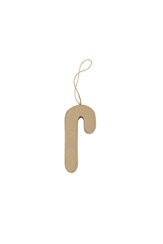 Décopatch NO058C - Zuckerstange aus Pappmaché zum Aufhängen, 1x4,5x10cm, 1 Stück, Kartonbraun Décopatch NO058C - Zuckerstange aus Pappmaché zum Aufhängen, 1x4,5x10cm, 1 Stück, Kartonbraun von Decopatch