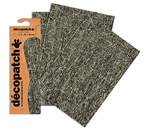 Decopatch Papier C469O (schwarz weiß, 395 x 298 mm) 3er Pack von Décopatch