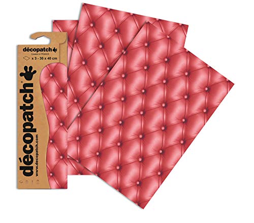 Décopatch C605O - Blisterpackung mit 3 gleichen Bögen, No. 605, 30x40cm, 1 Pack von Décopatch