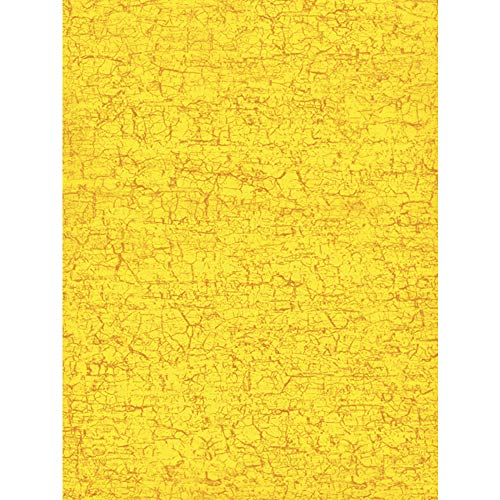 Décopatch Papier No. 297 Packung mit 20 Blätter (395 x 298 mm, ideal für Ihre Papmachés) gelb craquelé von Decopatch
