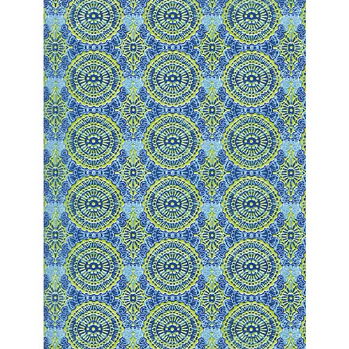 Décopatch Papier No. 388 Packung mit 20 Blätter (395 x 298 mm, ideal für Ihre Papmachés) grün, türkis, mozaik von Decopatch