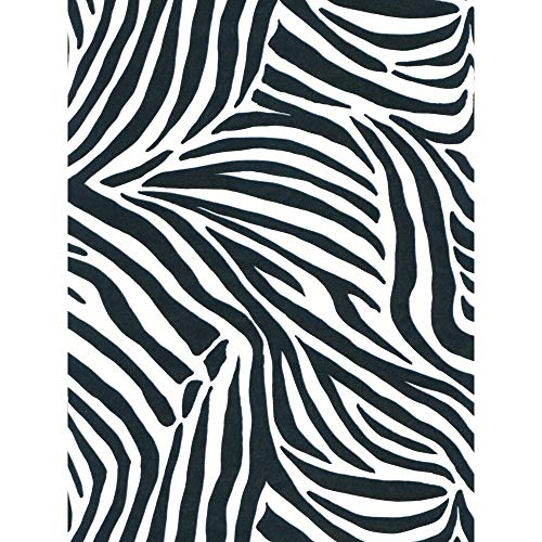 Décopatch Papier No. 429 Packung mit 20 Blätter (395 x 298 mm, ideal für Ihre Papmachés) schwarz weiß zebra von Decopatch