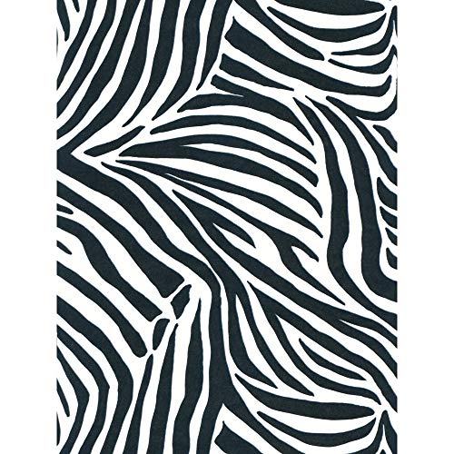 Décopatch Papier No. 429 Packung mit 20 Blätter (395 x 298 mm, ideal für Ihre Papmachés) schwarz weiß zebra von Décopatch