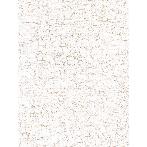 Décopatch Papier No. 444 Packung mit 20 Blätter (395 x 298 mm, ideal für Ihre Papmachés) weiß, craquelé von Decopatch