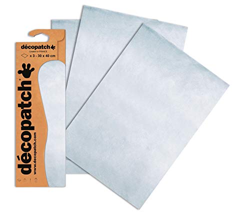 Decopatch Papier No. 503 (silber, 395 x 298 mm) 3er Pack von Decopatch