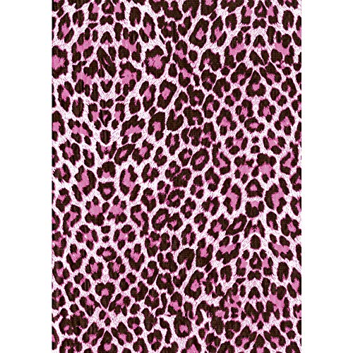 Décopatch Papier No. 527 Packung mit 20 Blätter (395 x 298 mm, ideal für Ihre Papmachés) braun rosa leopard von Decopatch