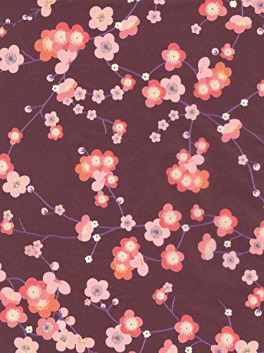 Décopatch Papier No. 707 Packung mit 20 Blätter (japanische Blüte, 395 x 298 mm, ideal für Ihre Papmachés) von Decopatch