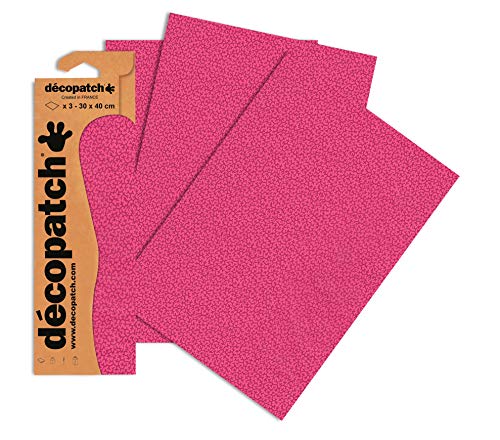 Decopatch Papier No. 710 (pink Flechtwerke, 395 x 298 mm) 3er Pack von Decopatch