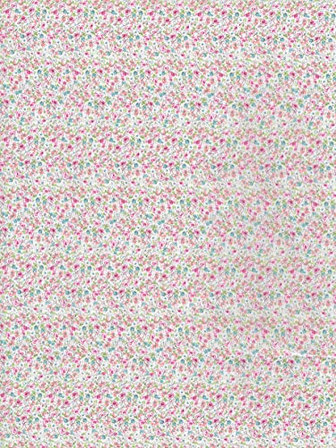 Décopatch Papier No. 717 Packung mit 20 Blätter (395 x 298 mm, ideal für Ihre Papmachés) rosa, blume von Decopatch