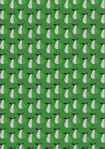 Décopatch Papier No. 721 Packung mit 20 Blätter (395 x 298 mm, ideal für Ihre Papmachés) grün, birne von Decopatch
