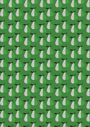 Décopatch Papier No. 721 Packung mit 20 Blätter (395 x 298 mm, ideal für Ihre Papmachés) grün, birne von Decopatch