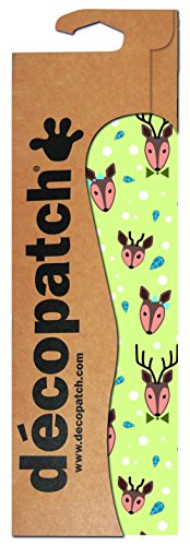 Decopatch Papier No. 726 (grün Hell Hirschkopf, 395 x 298 mm) 3er Pack von Decopatch