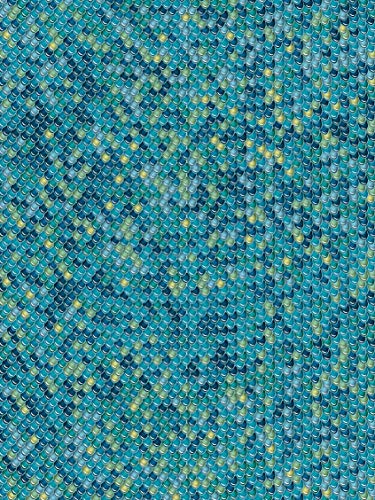 Décopatch Papier No. 729 Packung mit 20 Blätter (395 x 298 mm, ideal für Ihre Papmachés) blau, schuppenmuster von Décopatch