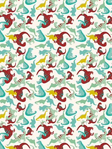 Décopatch Papier No. 736 Packung mit 20 Blätter (Dino, 395 x 298 mm, ideal für Ihre Papmachés) von Decopatch