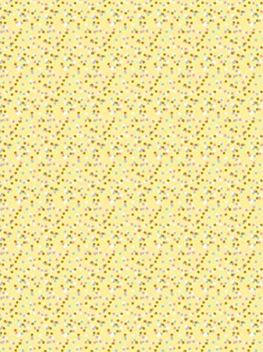 Décopatch Papier No. 746 Packung mit 20 Blätter (395 x 298 mm, ideal für Ihre Papmachés) gelb, punkte von Decopatch