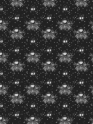 Décopatch Papier No. 764 Packung mit 20 Blätter (395 x 298 mm, ideal für Ihre Papmachés) schwarz weiß, edelstein von Décopatch