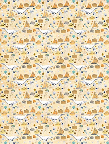 Décopatch Papier No. 766 Packung mit 20 Blätter (395 x 298 mm, ideal für Ihre Papmachés) orange, wale von Décopatch