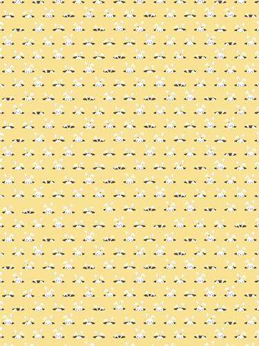 Décopatch Papier No. 781 Packung mit 20 Blätter (395 x 298 mm, ideal für Ihre Papmachés) gelb, kanninchen von Decopatch