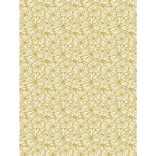 Décopatch Papier No. 790 Packung mit 20 Blätter (395 x 298 mm, ideal für Ihre Papmachés) goldene lotus blätter von décopatch