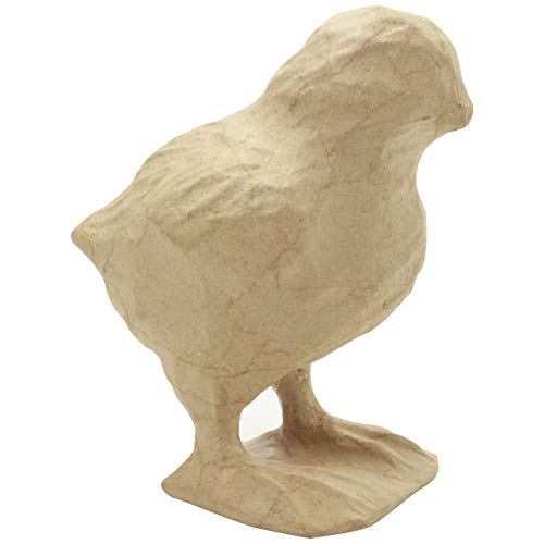 Decopatch Décopatch SA208C Küken (aus Pappmaché, Größe S, 11,5 x 8 x 12,5 cm, zu Personalisieren) 1 Stück natur von Décopatch