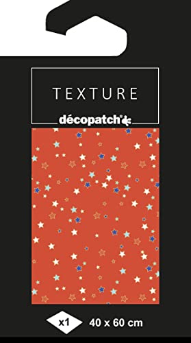 Décopatch TD868C - Packung mit 1 Blatt 40x60 cm, Nr. 868 Texture-Papier, Metallic-Effekt, praktisch und einfach zum Verwenden, ideal für Ihre Pappmachés und Bastelprojekte, 1 Pack von Decopatch