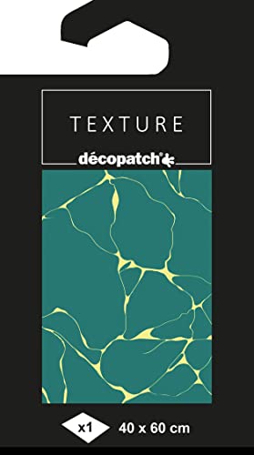 Décopatch TD869C - Packung mit 1 Blatt 40x60 cm, Nr. 869 Texture-Papier, Metallic-Effekt, praktisch und einfach zum Verwenden, ideal für Ihre Pappmachés und Bastelprojekte, 1 Pack von Decopatch