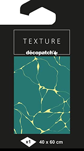 Décopatch TD869C - Packung mit 1 Blatt 40x60 cm, Nr. 869 Texture-Papier, Metallic-Effekt, praktisch und einfach zum Verwenden, ideal für Ihre Pappmachés und Bastelprojekte, 1 Pack von Décopatch
