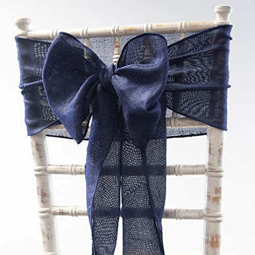 Decor Essentials Tischwäsche, Jute-Schärpen oder Läufer, Hochzeit, Event, Stuhl, Dressing, Styling, Dekorationen, Events, Schärpe, Marineblau von Decor Essentials