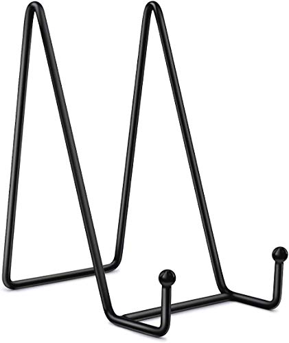 4 Stück Tellerständer zum Ausstellen, 15,2 cm, schwarzes Eisen, Staffelei, Tellerhalter, Präsentationsständer, Metallrahmen, Ständer für Bilder, dekorative Teller, Fotohalter 4 Stück Tellerständer zum Ausstellen, 15,2 cm, schwarzes Eisen, Staffelei, Tellerhalter, Präsentationsständer, Metallrahmen, Ständer für Bilder, dekorative Teller, Fotohalter von Decor