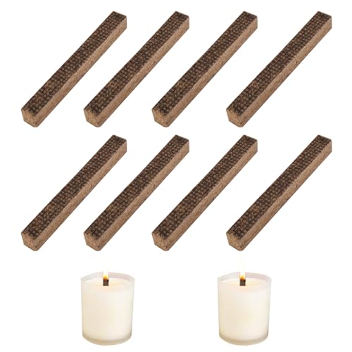 8 Stück Dauerdocht für Wachsfresser, Dauerdocht aus Holz, Kerzendocht für Kerzenfresser Schmelzlicht Tischfeuer Docht für Outdoor Kerzen zum Wachs Kerzenreste Schmelzen, 1 * 1 * 9CM 8 Stück Dauerdocht für Wachsfresser, Dauerdocht aus Holz, Kerzendocht für Kerzenfresser Schmelzlicht Tischfeuer Docht für Outdoor Kerzen zum Wachs Kerzenreste Schmelzen, 1 * 1 * 9CM von DecorDwell