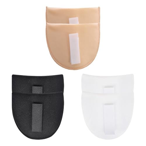 Damen Eingesetzte Schulterpolster, 6 Paar Schulterpolster aus Schaumstoff, Dicke 1cm Atmungsaktive Schwammpolster Schulterverstärker, Schräge Hohe Niedrige Schultern(Beige, Weiße, Schwarze) von DecorDwell