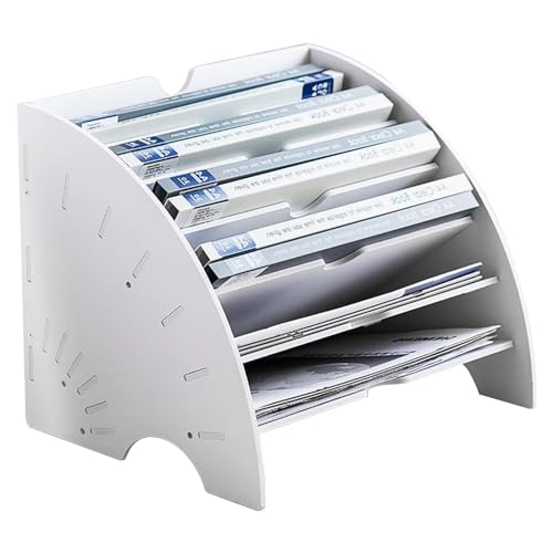 DecorDwell Aktenhalter Rack,Aufbewahrungsorganisator für Dokumenten Briefablage,Holz-Akten-Organizer 5 Ebenen für Schreibtisch, Notizbuch, Briefe und Zeitschriftenaufbewahrung DecorDwell Aktenhalter Rack,Aufbewahrungsorganisator für Dokumenten Briefablage,Holz-Akten-Organizer 5 Ebenen für Schreibtisch, Notizbuch, Briefe und Zeitschriftenaufbewahrung von DecorDwell