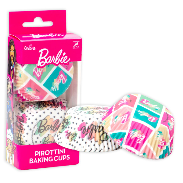 Barbie Muffinförmchen, 36 Stück in 2 Designs von Decora